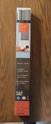 Allen + Roth Blackout Cordless Cellular Shade 24  x64  in Gray New In Box