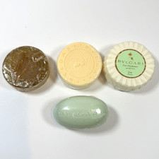 Bvlgaria lot 4 soap Vintage Rare Egg, The Vert Green Tea Glycerine,Savon