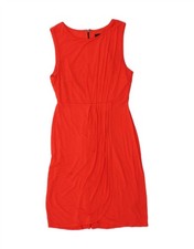 MOSSIMO Womens Sleeveless Bodycon Dress UK 6 XS Red Rayon BW60