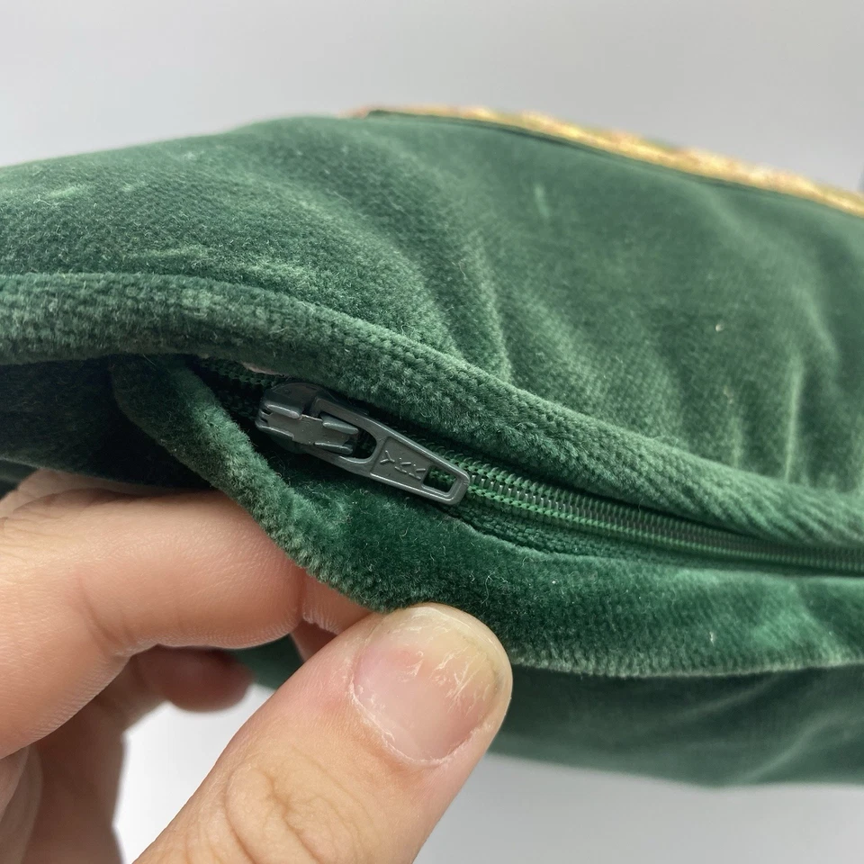 "Almohada de terciopelo floral panel de seda para pájaros bordada asiática de colección 15""x15""" Foto 3 de 4