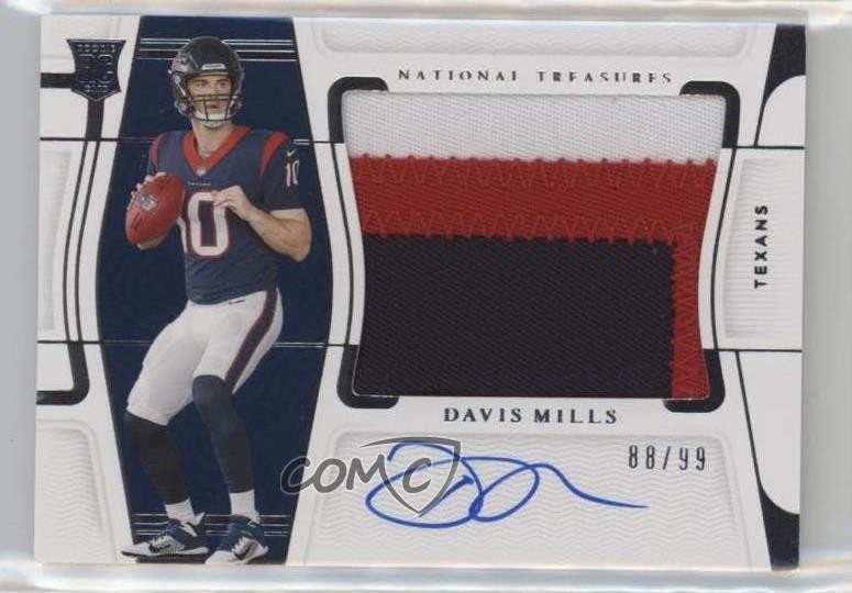 2021 Panini National Treasures 88/99 Davis Mills #RMS-DM Auto 3q8