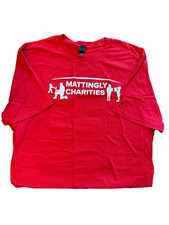 Don Mattingly "Mattingly Charities" 8 Red Shirt - XL