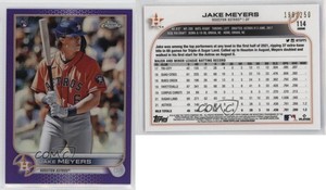 2022 Topps Chrome Purple Refractor /250 Jake Meyers #114 Rookie RC