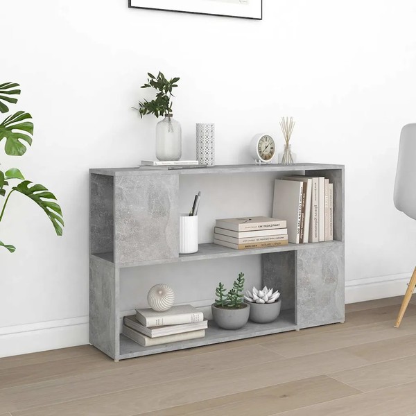 BüCherregal Betongrau 100X24X63 Cm Holzwerkstoff Standregal-image