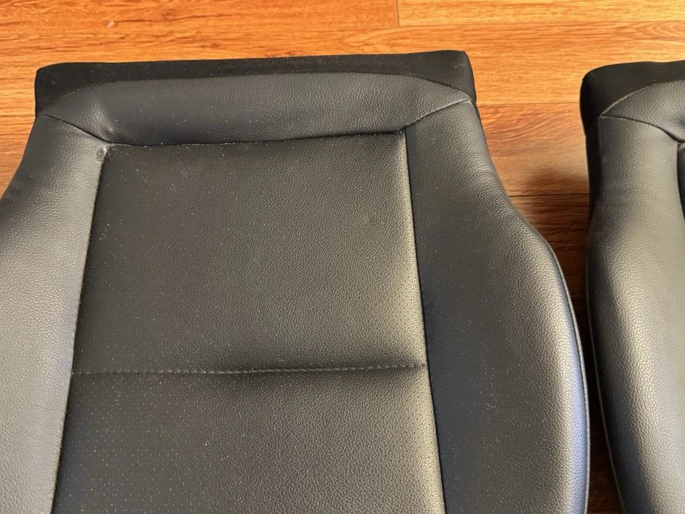 Par de cojines de asiento negro inferior OEM 2008-2014 Mercedes-Benz W204 C300 GLK350 L+R Foto 4 de 4