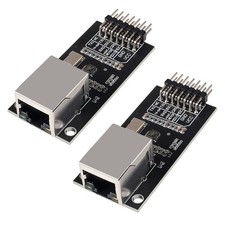 2 PCS LAN8720 Ethernet Board, PHY Module, 10/100, 3.3V, Transceiver, Arduino