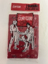 Western/Bandana 1960s Vintage Plain & Solid Handkerchiefs for sale
