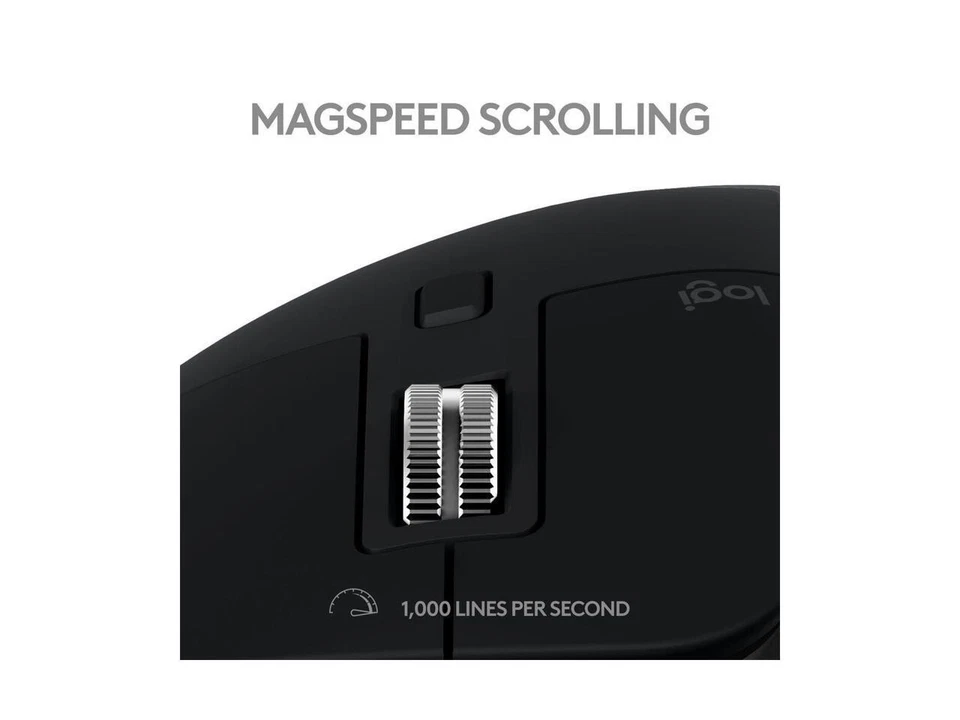 Logitech MX Master 3S for Mac Wireless Bluetooth Mouse, Ultra-Fast Scrolling, - Image 4 of 4