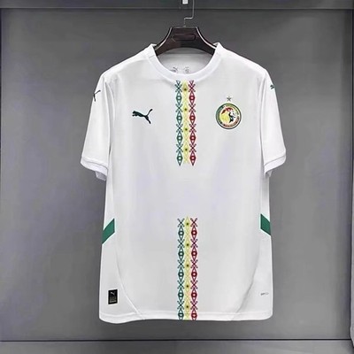 PUMA Senegal Soccer Jersey White Green Red Yellow Multicolor Official Licensed