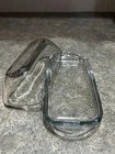 Vintage Anchor Hocking Clear Glass Butter Dish with Lid