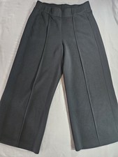 Black Dress Pants Wide Elastic Waistband, Soft, Stylish, Wide Leg Women's Medium