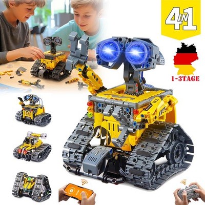 4 in 1 RC Wall-e Roboter Technik + App Ferngesteuerter Roboter Bauspielzeg DHL