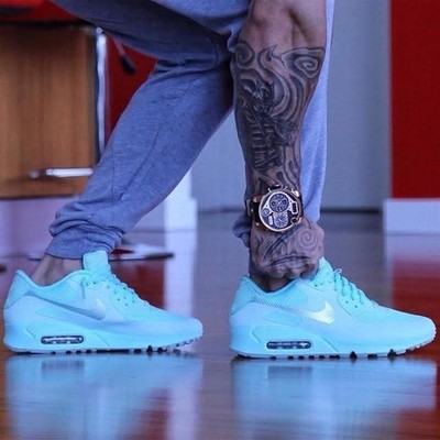 Nike Men's Air Max 90 Tiffany Customs US 9.5