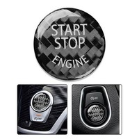 Eurowagens Carbonfaser Car Cap Aufkleber FüR Keyless Start Button 77011340434N