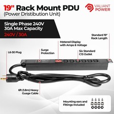 7200w PDU 240V 30A L6-30P 6xC13 Cryptocurrenc...