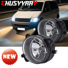2x For VW T5 Transporter Caravelle Front Bumper Driving Fog Light Lamps w/ Bulbs