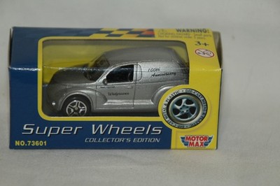 MOTOR MAX SUPER WHEELS CHRYSLER PANEL CRUISER WALGREEN'S 100 ANNIVERSARY NIB