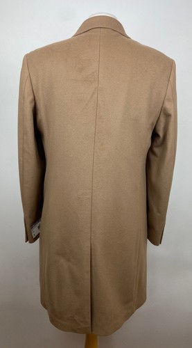 $495 BRAND NEW MICHAEL KORS Mens 38R Tan/Light Brown 38" Long Trench Coat Jacket - Picture 6 of 9