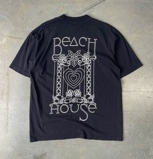 Camicia Beach House uomo grande nera band musica una volta due volte melodia maglietta manica corta