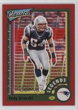 2022 Panini Classics Legends Timeless Tributes Red 22/75 Tedy Bruschi #140 0ud4