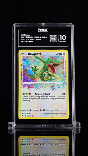 Rayquaza graded TAG 10 for sale on eBay