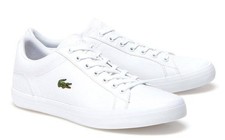 La Coste Lerond Canvas, White, UK Mens Sizes 6.5 - 12 Reduced to Clear