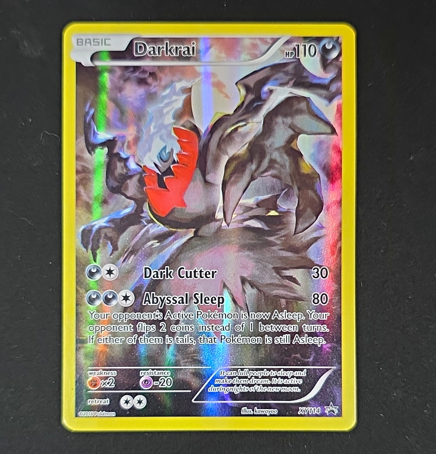 Pokémon Darkrai XY114 XY Promo Holo 110 HP English 2016 Pokémon TCG Card