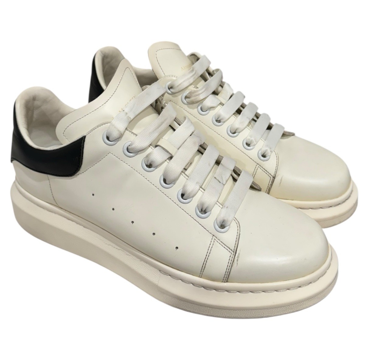 Alexander McQueen Sneaker Oversized Leather White Size 41 ELGAR U