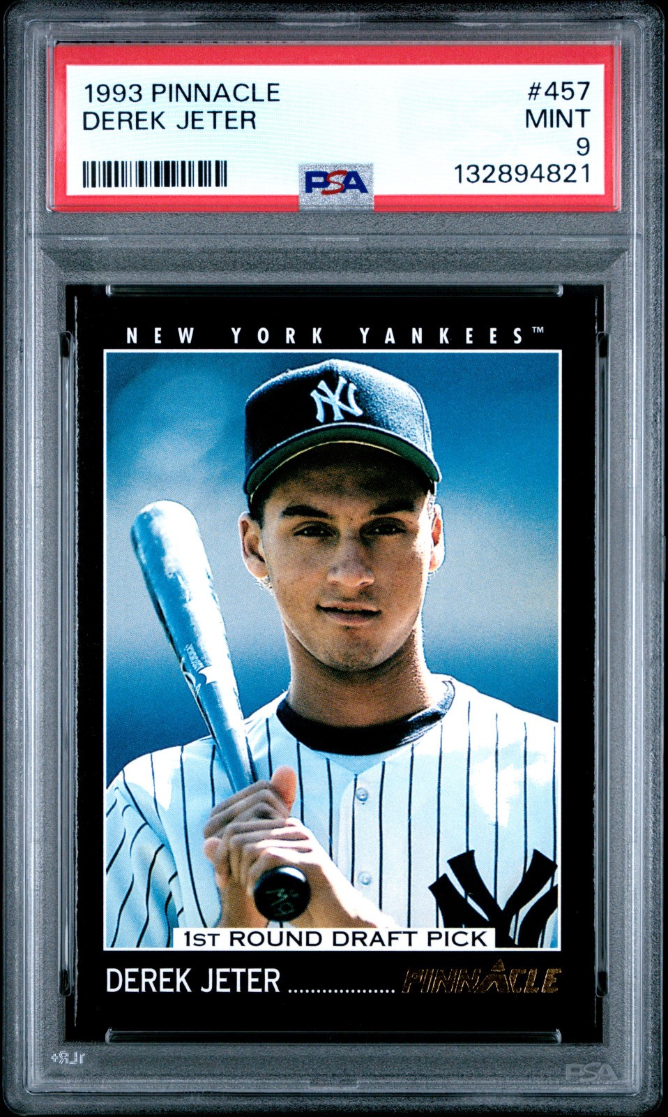 1993 Pinnacle #457 Derek Jeter Rookie RC New York Yankees (HOF) PSA 9 MINT