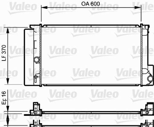 Fits VALEO 735250 RADIATOR