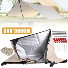 3x3m Awning Waterproof Tarp Tent Shade with Folding Camping Canopy