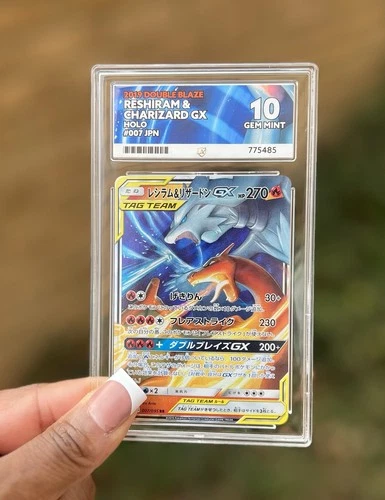 Ace 10 2019 Reshiram & Charizard GX TAG TEAM Holo 007/095 JPN