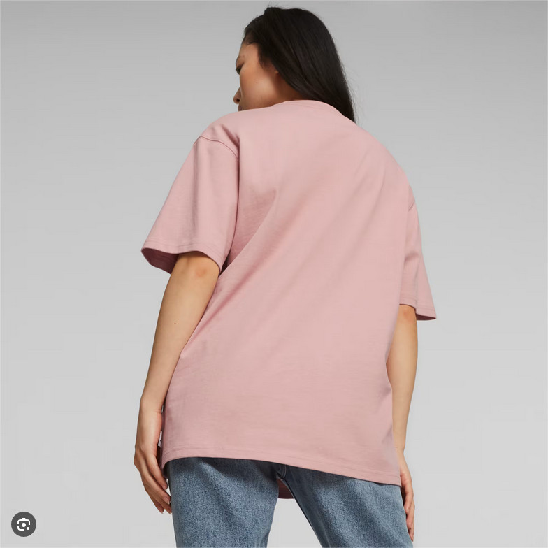 Puma MMQ Crew Neck Short Sleeve T-Shirt UNISEX Size M PINK Casual 
