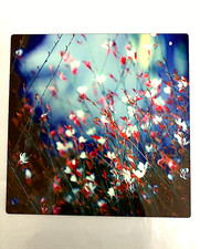 Kess Inhouse Ann Barnes "Monet's dream" Luxe Square Metal Panel 8"x8"