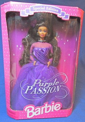 Purple Passion Barbie Doll   Special Edit   NRFB - #13554   1995   African Amer