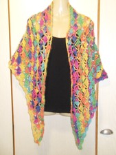 Kleines Dreieckstuch, "Troubardour", bunt,  Handarbeit