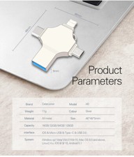 USB OTG 512G/256GB Flash Drive Stick 4 IN 1 Type C for i Phone Android iPad Lot