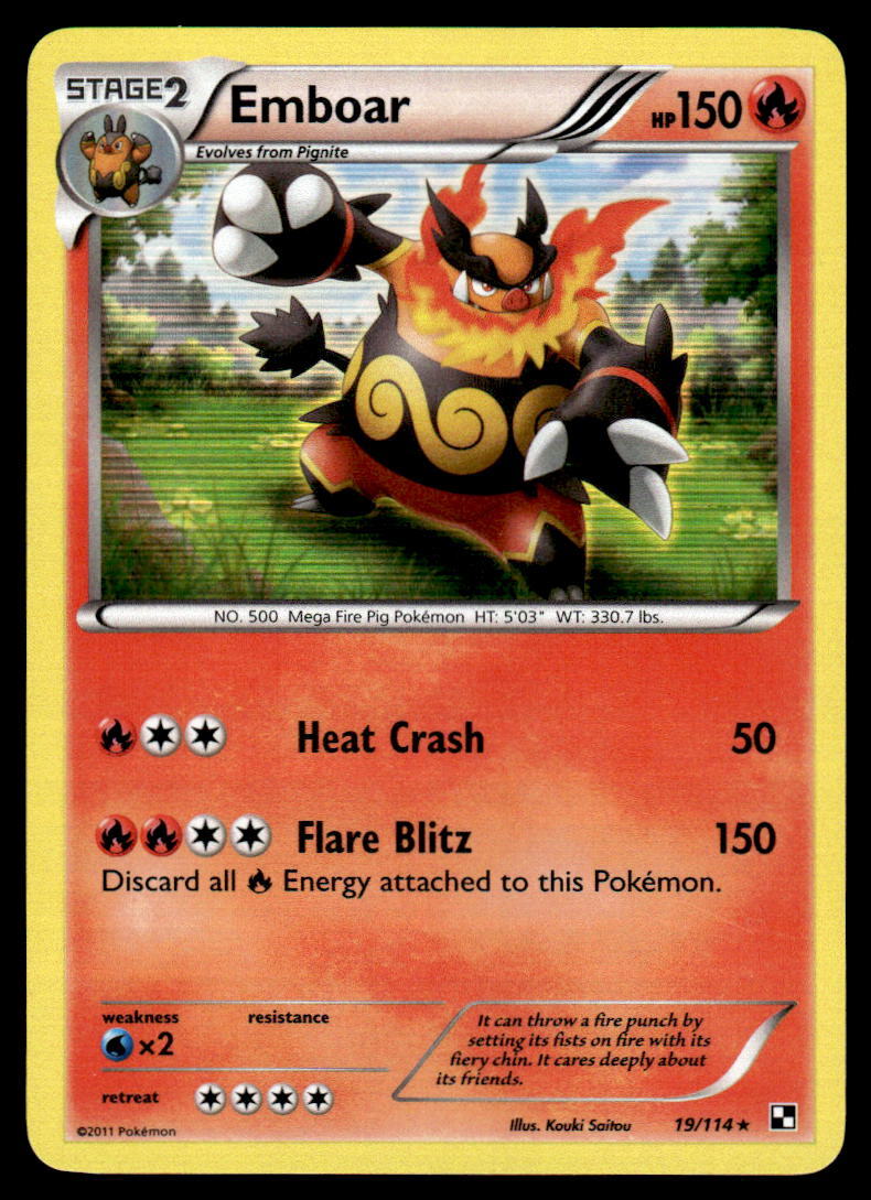 Pokemon TCG Deck Exclusives #019/114 Emboar LP