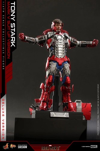 Hot Toys MMS 600 Iron Man 2 Tony Stark Mark V Suit Up Version Deluxe 1/6 - Picture 19 of 21