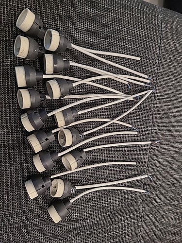  GU10 Lampen Fassung Sockel Halterung 230V Brandschutz Kabel 16cm Lang 1St  - Bild 1 von 9