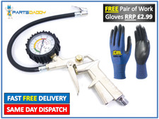 CAR TYRE TIRE AIR LINE INFLATOR DIAL PRESSURE TESTER METER GAUGE PUMP COMPRESSOR