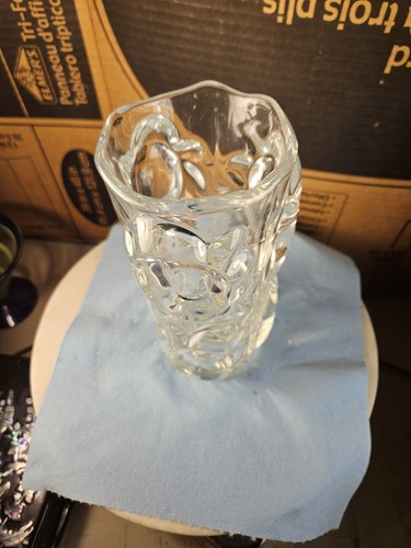 Vintage Brutalist Frantisek Peceny Czech Hermanova Hut Glass Vase SKLO Union - Picture 3 of 11