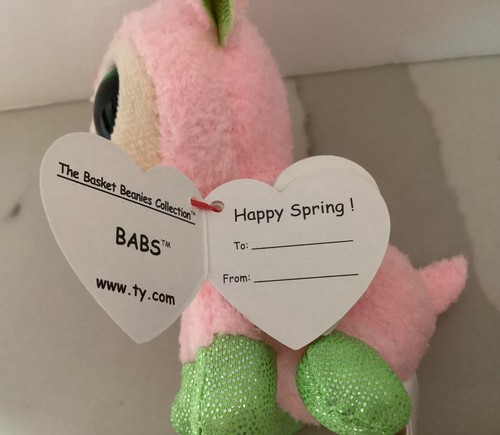 Ty Easter Basket Beanies BABS the LAMB - 3.5” NEW - Picture 4 of 4