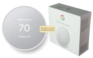 NEW SEALED - Google Nest Smart WIFI Thermostat Alexa - Model G4CVZ SNOW (White)