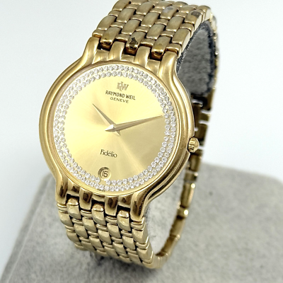 RAYMOND WEIL Fidelio 4802 MEN'S VINTAGE 18K GOLD