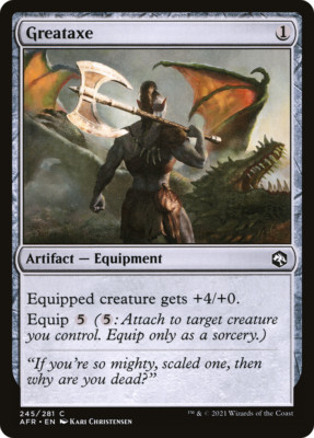 x4 Greataxe AFR MTG 245/281 COMMON M/NM 4x