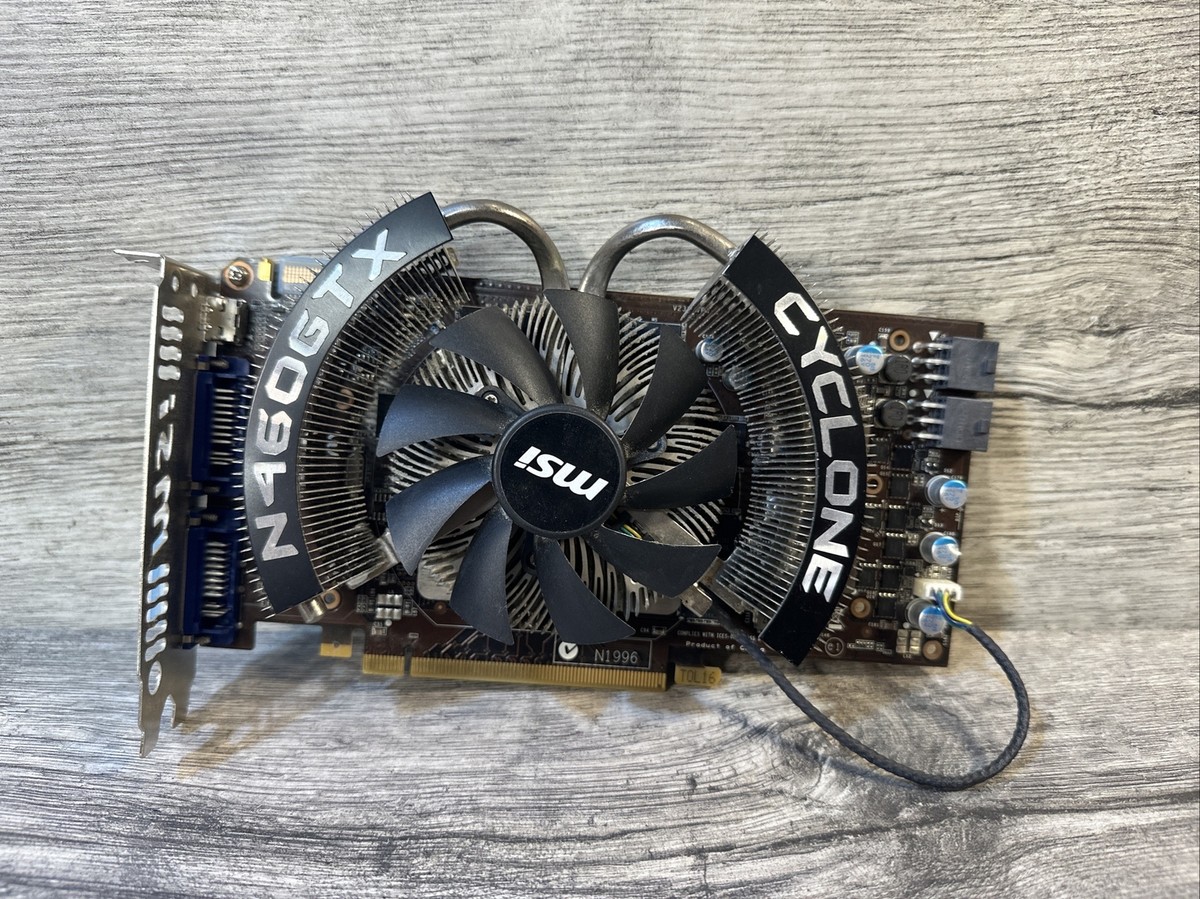 MSI NVIDIA N460GTX Cyclone PCI Express x16 VIDEO CARD 768MB GDDR5 768D5/OC  #M18