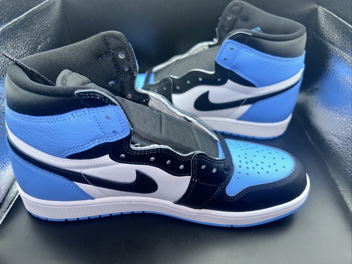 Air Jordan 1 Retro High OG UNC Toe University Blue DZ5485-400 9.5M