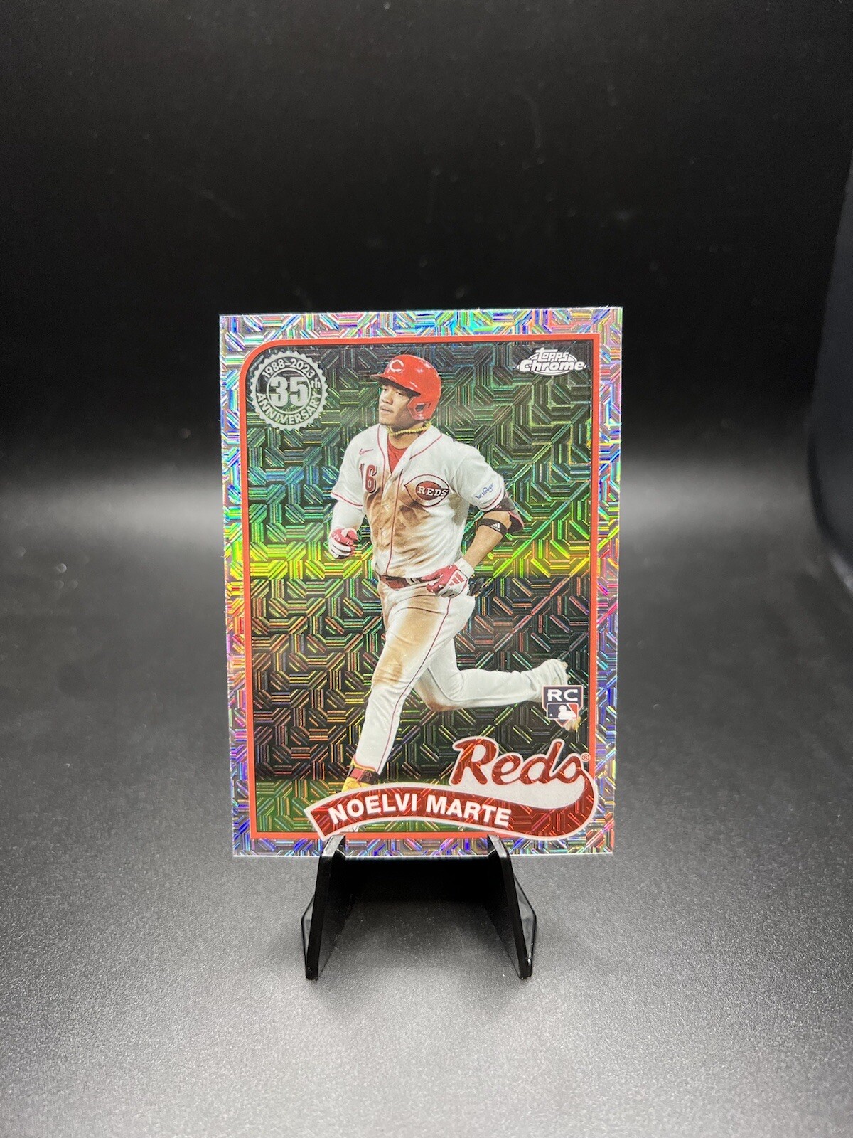 2024 Topps Series 1 NOELVI MARTE Silver Pack Mojo Refractor Rookie RC