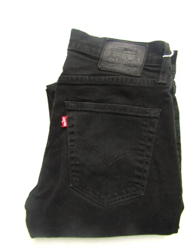 Levi's 512  slim tapered fit Big E men's jeans W31 L30 black stretch LEVF079